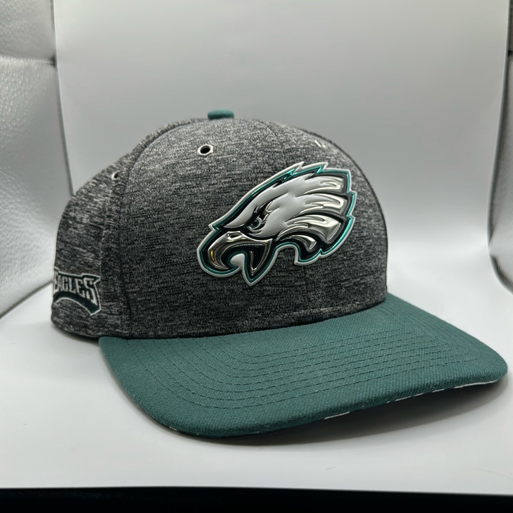 Philadelphia Eagles New Era 9Fifty SnapBack with foil logo and under brim